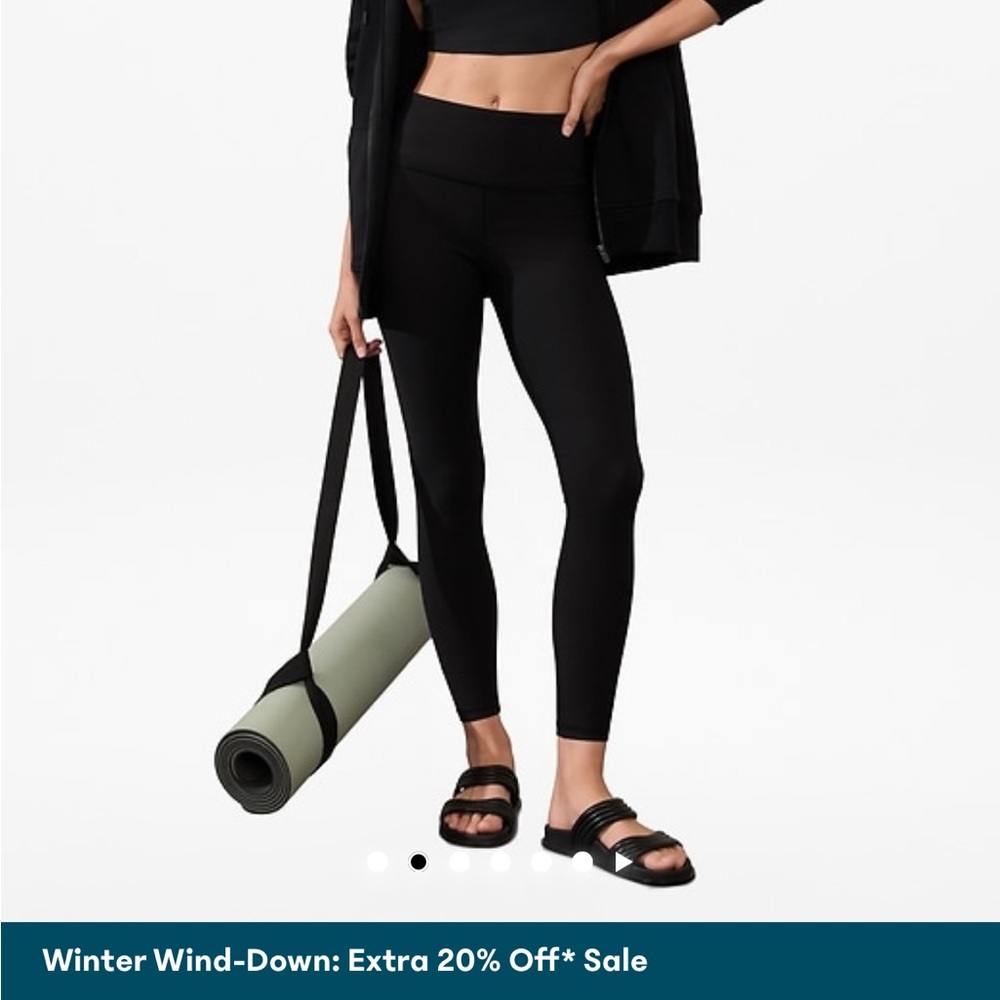 Athleta Black ribbed Women's Leggings